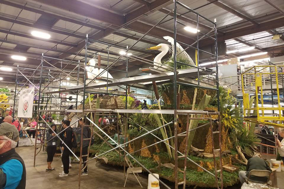 building City of Torrance Rose Parade float