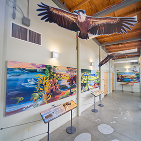Walk Thru Time exhibit in Madrona Nature Center in Torrnace