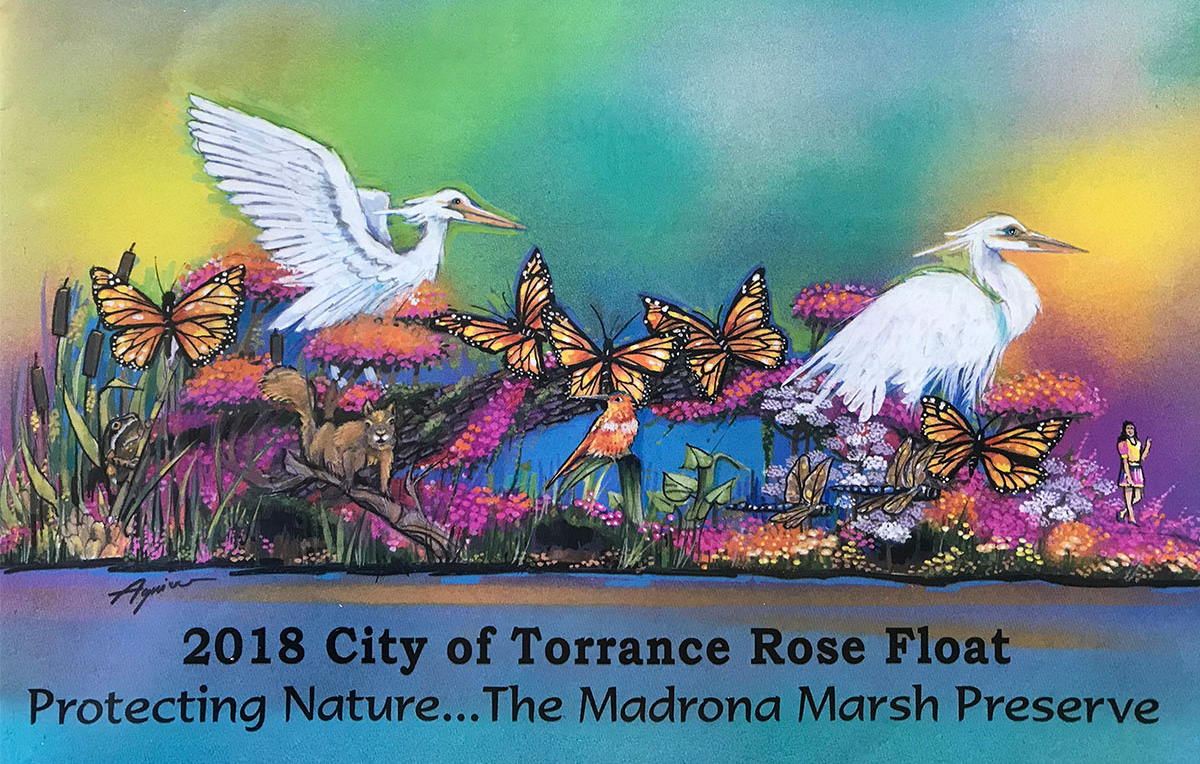 Madrona Marsh featured on the 2018 City of Torrance Rose Parade Float