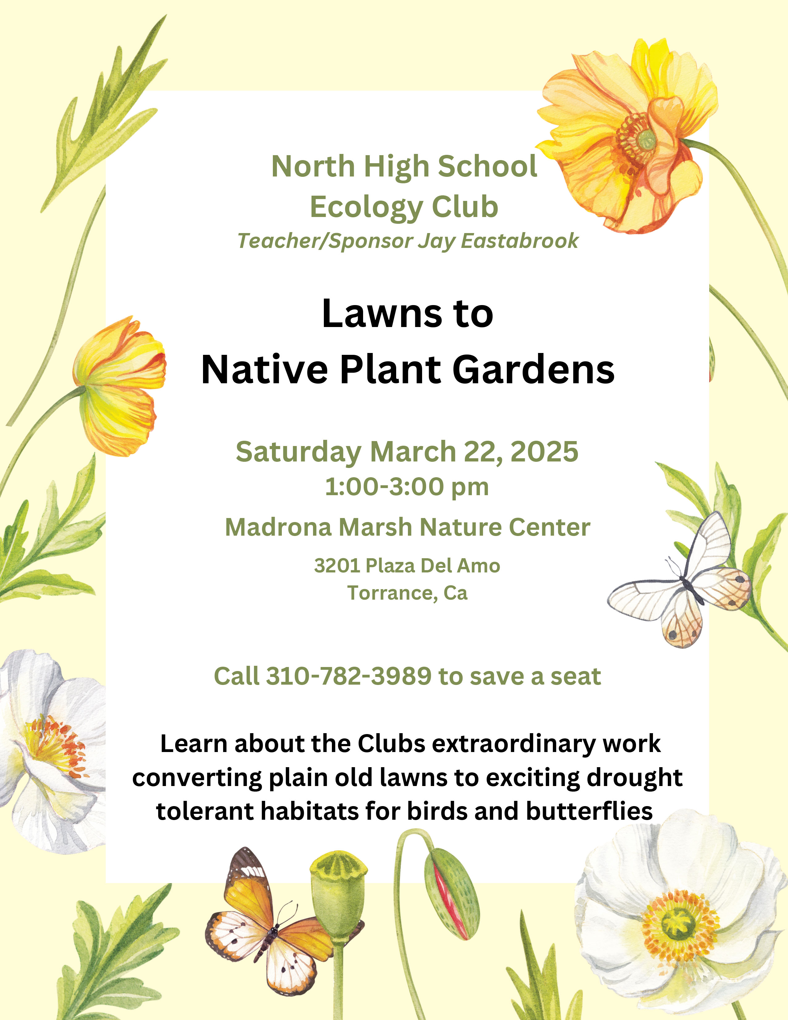 Lawns to Native Plant Gardens flyer
