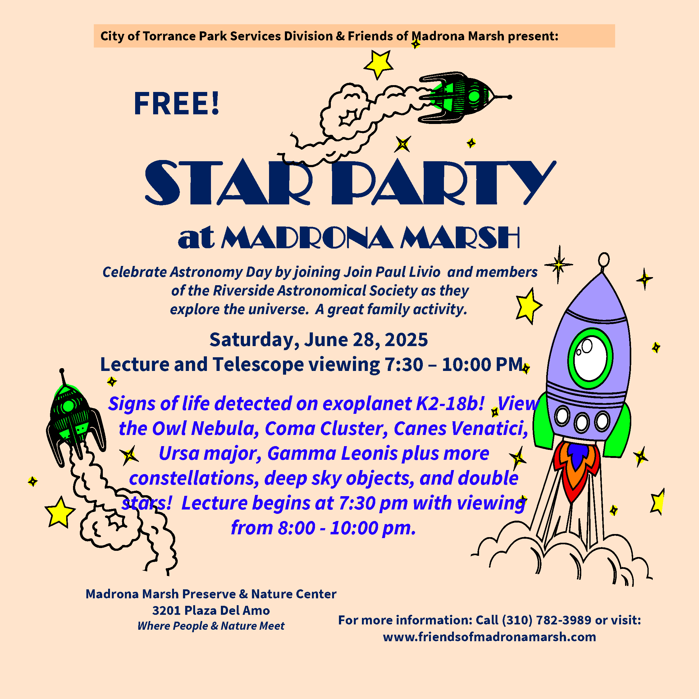 2025 Star Party flyer