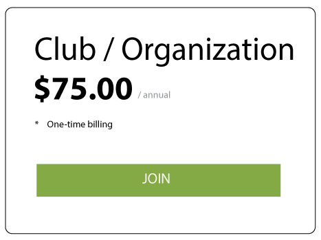 Club/Organization Membership $75/annual One-Time Billing