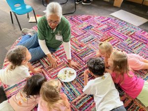 Vasi at Nature Storytime
