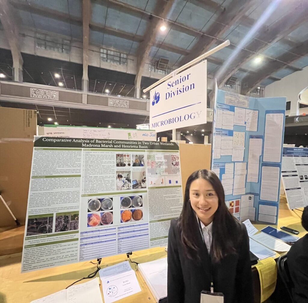 Yuma Maeda stands by her research that won 3rd place at the LA County Science Fair 2026