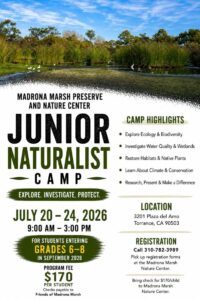 Junior Naturalist Camp flyer